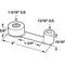 Prime-Line Door Stop w/ Door Retainer on Pivoting Arm, White, w/Adhesive Back, For 1-3/4 in. Thick Door U 101112 - alternate 4